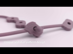 조정할 수 있는 치생은 유아 실리콘 생성물 평화주의자 체인 클립을 더미를 만듭니다