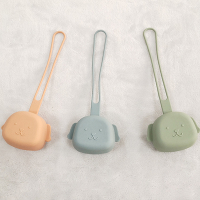 Puppy Shaped BPA Free Food Grade Silicone Dummy Case Suitable For Dishwasher