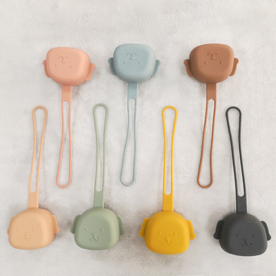 Puppy Shaped BPA Free Food Grade Silicone Dummy Case Suitable For Dishwasher