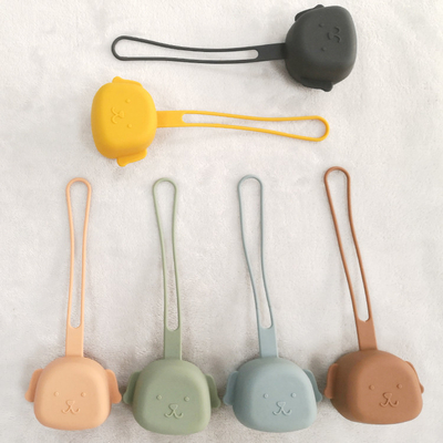 Puppy Shaped BPA Free Food Grade Silicone Dummy Case Suitable For Dishwasher