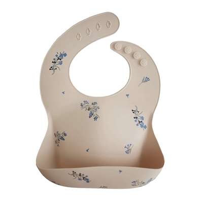 Easy To Clean BPA Free Dust Proof Silicone Baby Bib Safe In Freezer