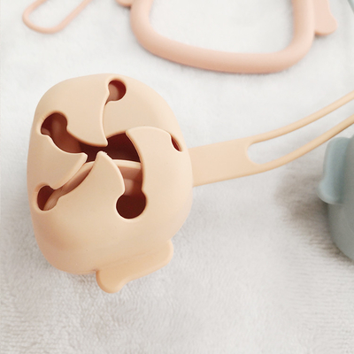Puppy Shaped Cute Baby Silicone Pacifier Holder For Easily Traveling