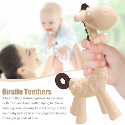 No Phthalates Allergy Friendly Silicone Teething Toy For Sensory Exploration