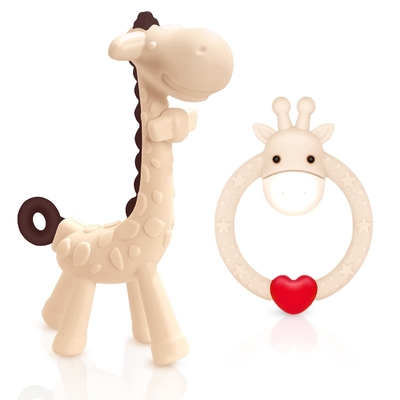 No Phthalates Allergy Friendly Silicone Teething Toy For Sensory Exploration