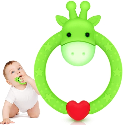 Non Toxic Soft Degradable Silicone Teething Toy For Baby Shower Gift