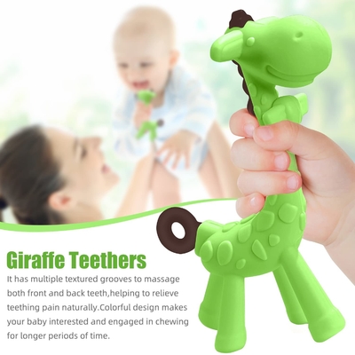 Non Toxic Soft Degradable Silicone Teething Toy For Baby Shower Gift