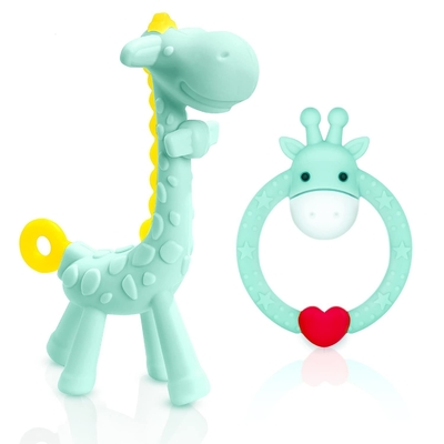 Non Toxic Easily Cleaning Silicone Teething Toy For Sensory Exploration