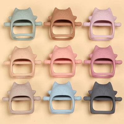 BPA Free Soft Anti Drop Silicone Chew Toys For Baby Sucking Needs