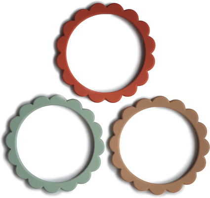 High Quality Allergy-Friendly Solid Silicone Baby Chew Toys Safe in Dishwasher