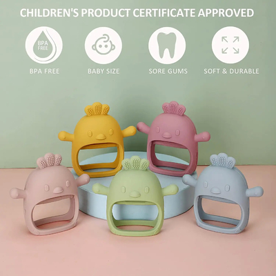 Easy to Clean FDA Approved Newly Designed Silicone Baby Teether Safe in Boiling Water