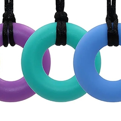 BPA Free Food Grade Silicone Chew Pendant Chewable Toys for Boys and Girls