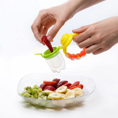 Teething Relief Set Baby Fruit Food Pacifier Feeder for Milk Freezing