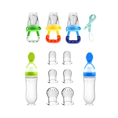 Safe Non Toxic Silicone Baby Fruit Feeder Pacifier 6Pcs With 6 Different Sized