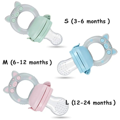 Different Size 3 Pack Food Grade Fresh Food Feeder With Piggy Handle