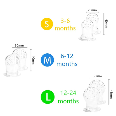 3 Pack Food Grade Piggy Handle Fresh Food Feeder With Different Size