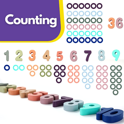 Preschool Math Learning Montessori Wooden Number Puzzle For Toddler Activities