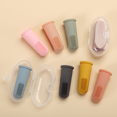 Oral Cleaning Silicone Baby Finger Toothbrush For Training Teething