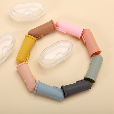 Oral Cleaning Silicone Baby Finger Toothbrush For Training Teething
