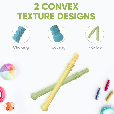 Super Soft Infant Teething Relief Teething Sticks for Babies 0-6 Months