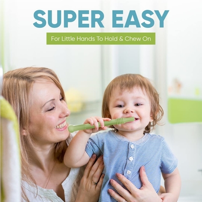 Super Soft Infant Teething Relief Teething Sticks for Babies 0-6 Months