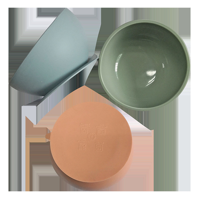 Tableware PVC Free Silicone Suction Bowl 7.5cm Height And Weaning Spoon