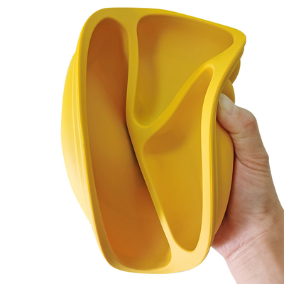 Durable Rubber Baby Divided Silicone Grip Plate -40-230 Degrees Celsius For Self Feeding