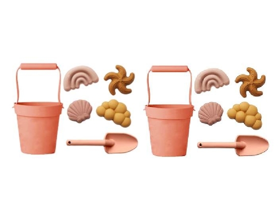 Multicolor sand Silicone Beach Toys Food Grade For 5-7 Years Children