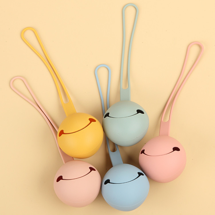 Smiley Faced 100% Food Grade Silicone Dummy Case Dishwasher Safe With Strap