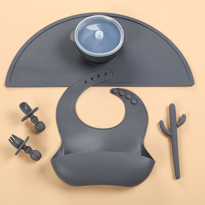 6PCS 색깔있는 조화된 실리콘 공급은 유아를 위한 식기 세척기 금고에서 설정합니다